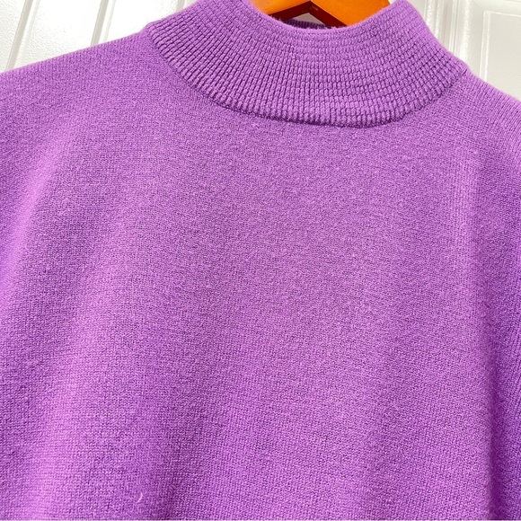 Vintage Gianni Dolce Mock Neck Sweater Purple - Picture 6 of 12